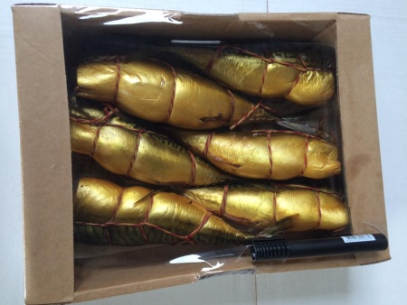 Скумбрия горячего копчения б/г 2 кг. коробка фото в магазине Рыба-Сочи.рф