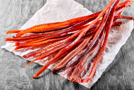 Кета соломка вяленная вес фото в магазине Рыба-Сочи.рф