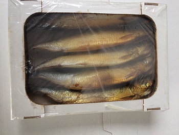 Сельдь холодного копчения 350+ 2 кг. коробка